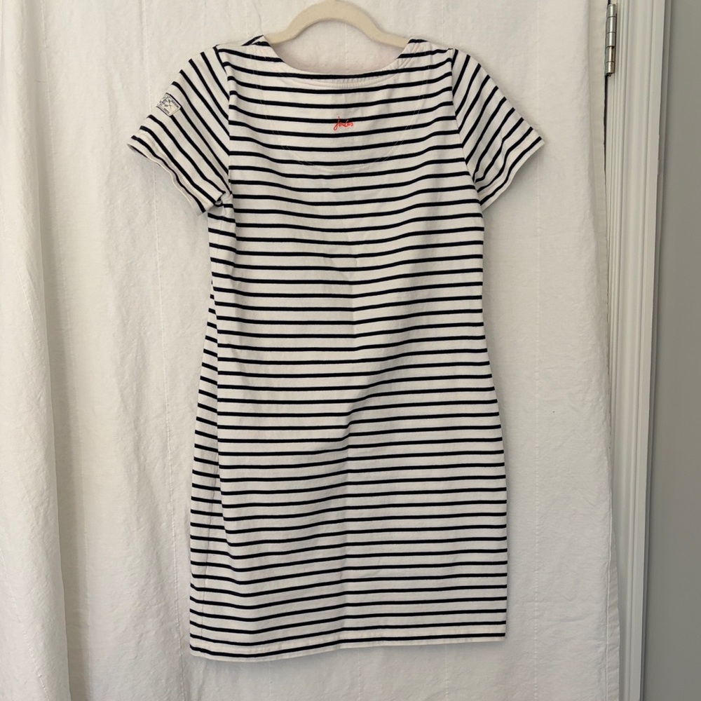 Joules Black and White Striped Dress, Size 8 - Picture 5 of 7